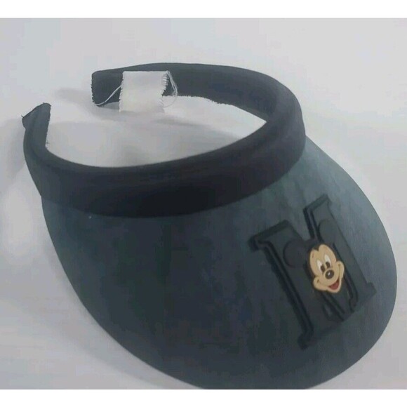 Vintage Disney World Mickey Mouse Visor Goofy's Hat Co Navy Blue - Picture 2 of 11